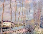 Alfred Sisley Loing Kanal Germany oil painting artist
